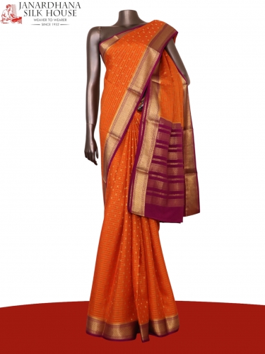 Pure Mysore Crepe Silk Saree